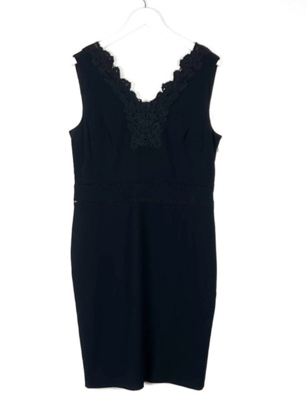 NWT Talbots RSVP solid black sheath classic cocktail dress classy chic SZ 14 NEW